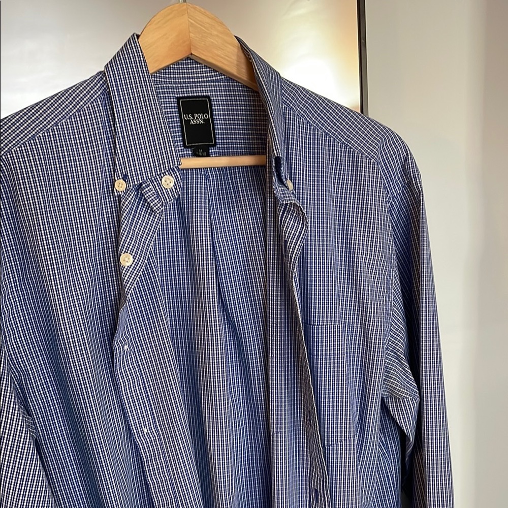 U.S. Polo Assn. Blue Casual Button Down Shirt